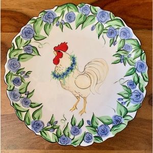 Blue Sky Elisabeth Pohle Rooster Plate